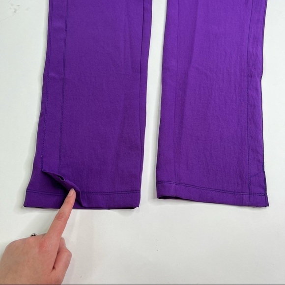 NEW WonderWink Purple Four-Stretch Elastic Waist No Iron Sport Cargo Scrub Pants - Picture 9 of 16